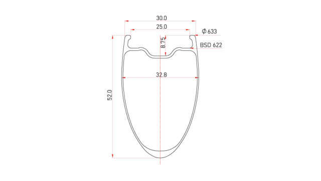 R25-52 Wide-Road Rim 700c