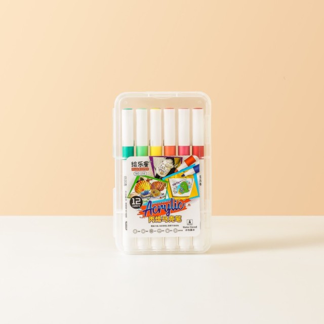 HUILEXING Marker Pen, 12/24/36/48 Colors Acrylic Marker, SF-158