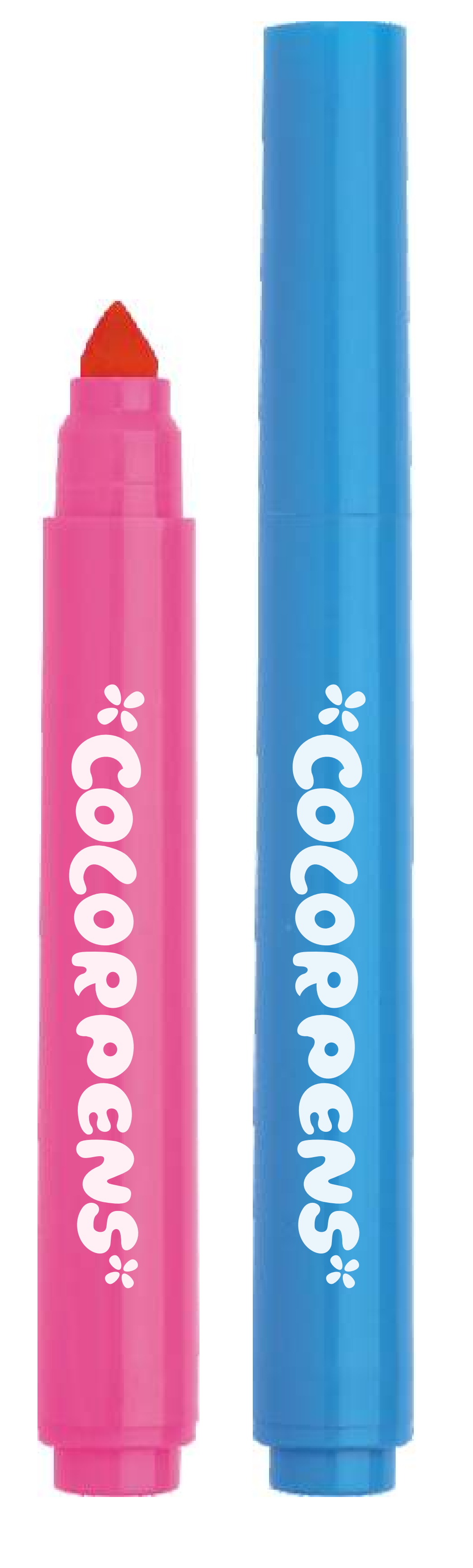 MITOO Color Pen,10/12 Colors Washable Jumbo Watercolor Felt Tip Pen, SF-2167