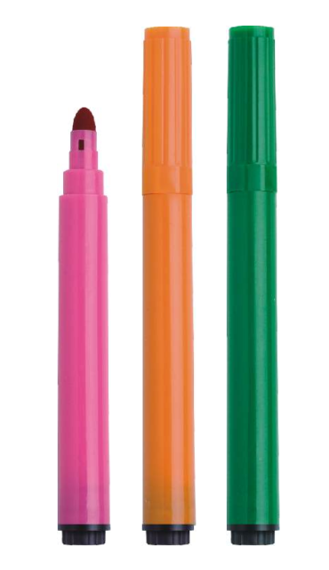 MITOO Color Pen,6/12/18 Colors Washable Jumbo Watercolor Felt Tip Pen, SF-2018