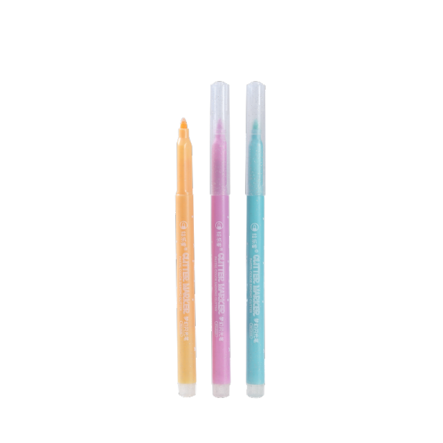 HUILEXING Marker Pen, 6 Colors Pastel Color Shining Glitter Marker,SF-2020