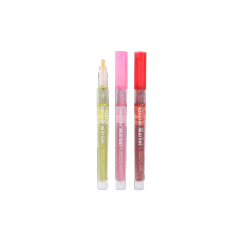 HUILEXING Marker Pen, 8 Colors Glitter Marker with Valve Structure,SF-218