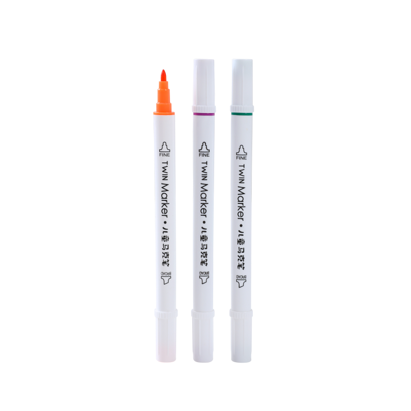 HUILEXING Color Pen, 12/24/36/48 Colors Alcoholic Twin Marker, SF-618