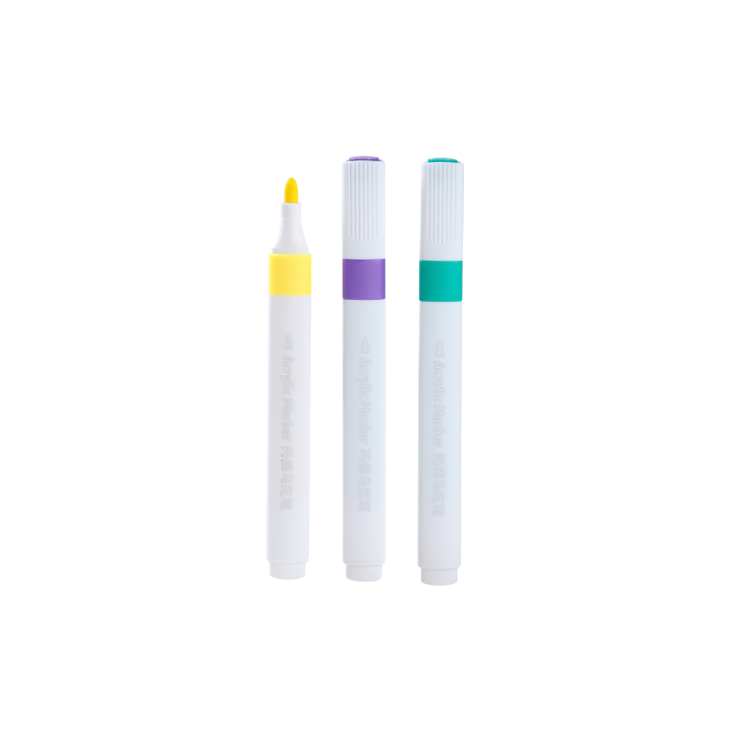 HUILEXING Marker Pen, 12/24/36/48 Colors Triangular Acrylic Marker, SF-166