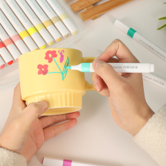 HUILEXING Marker Pen, 12/24/36/48 Colors Triangular Acrylic Marker, SF-166