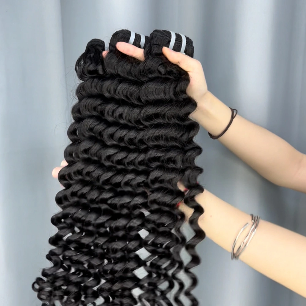 3 Pieces Raw Hair Bundles Deep Wave