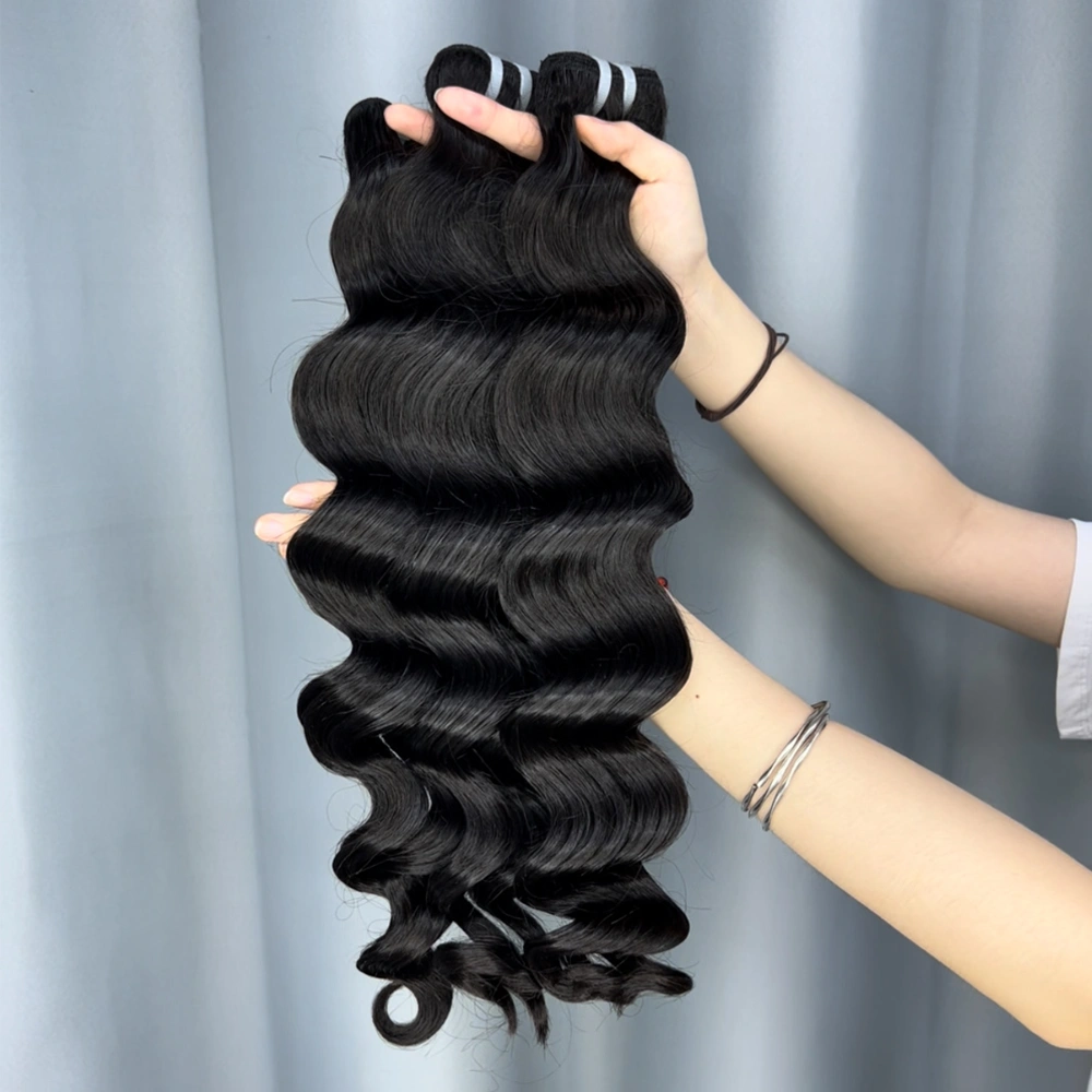 3 Pieces Raw Hair Bundles Loose Deep Wave
