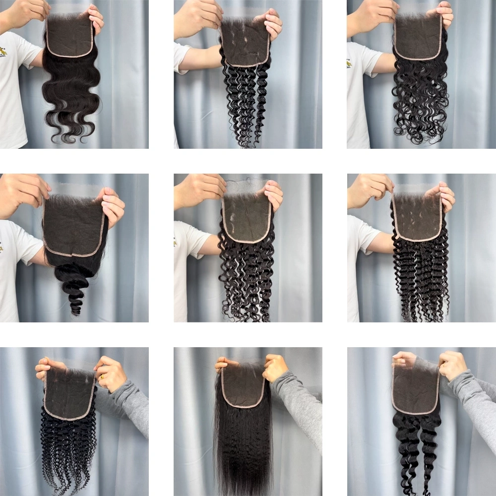 1 Piece Virgin Hair 6x6 Lace Closure All Textures ST/ BW/ DW/ WW/ LW/ IC/ DC/ KC/ KKS/ LDW