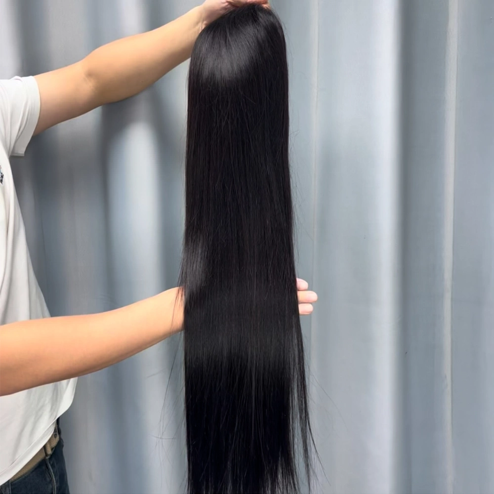 1 Piece Premade Natural Color 13x4 Transparent Lace Frontal Wig Straight