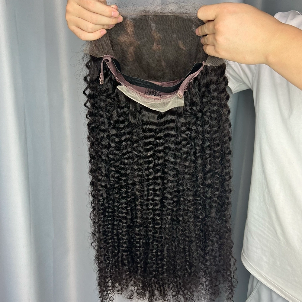 1 Piece Custom Virgin Hair 13x6 Lace Frontal Wig Deep Curly