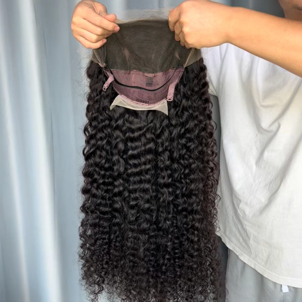 1 Piece Custom Virgin Hair 13x6 Lace Frontal Wig Deep Wave
