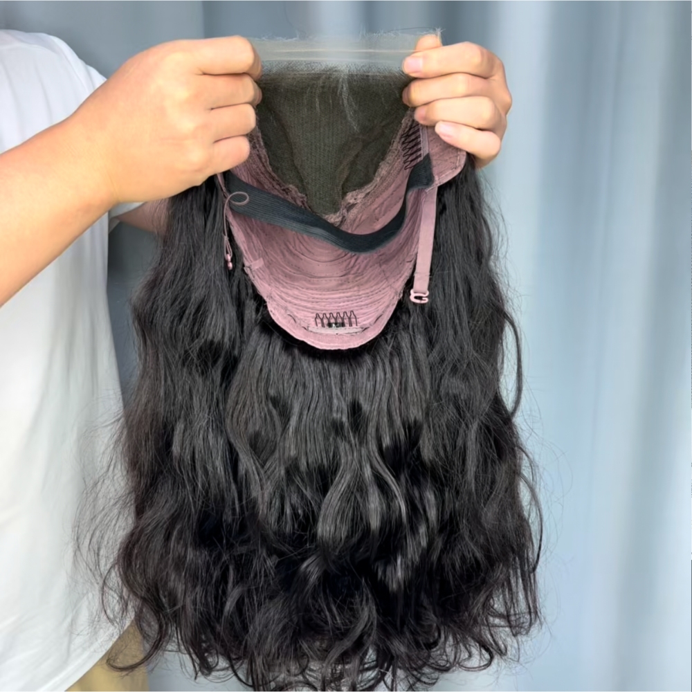 1 Piece Custom Virgin Hair 5x5 Lace Closure Wig Body Wave