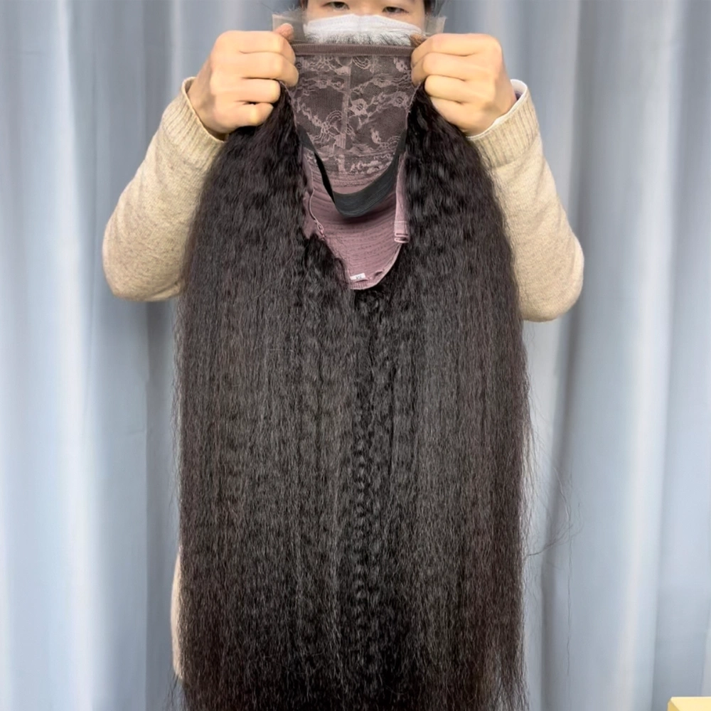 1 Piece Custom Virgin Hair 5x5 Lace Closure Wig Kinky Straight