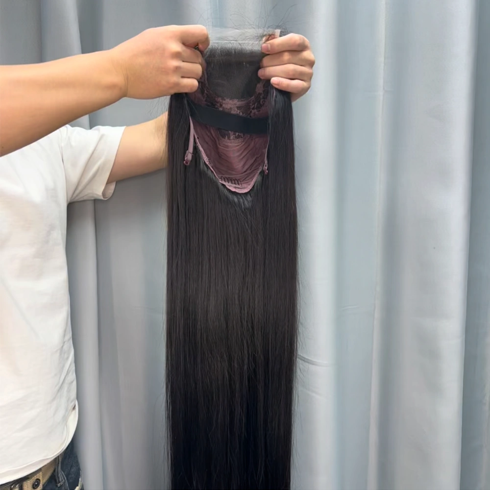 1 Piece Custom Raw Hair 4x4 Lace Closure Wig Straight