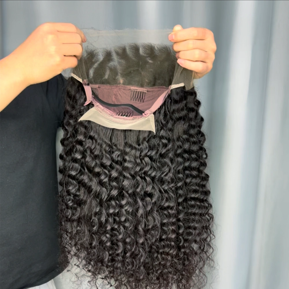1 Piece Custom Virgin Hair 13x4 Lace Frontal Wig Deep Wave