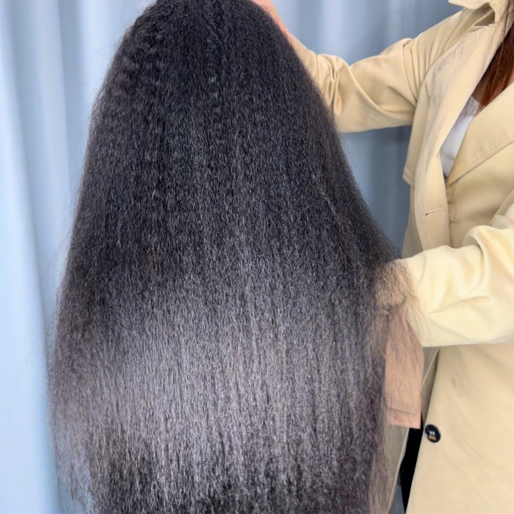 1 Piece Custom Virgin Hair 13x4 Lace Frontal Wig Kinky Straight