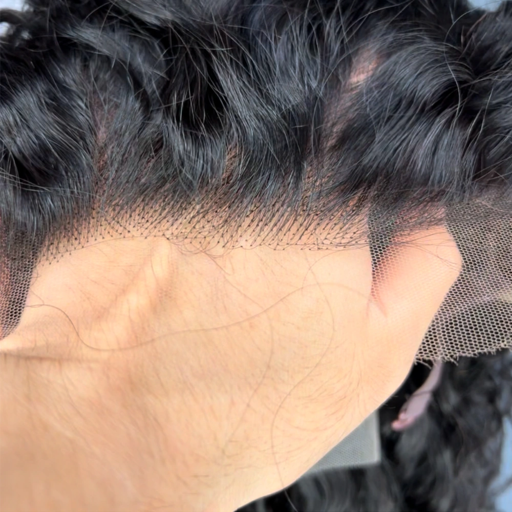 1 Piece Custom Virgin Hair 13x4 Lace Frontal Wig Water Wave