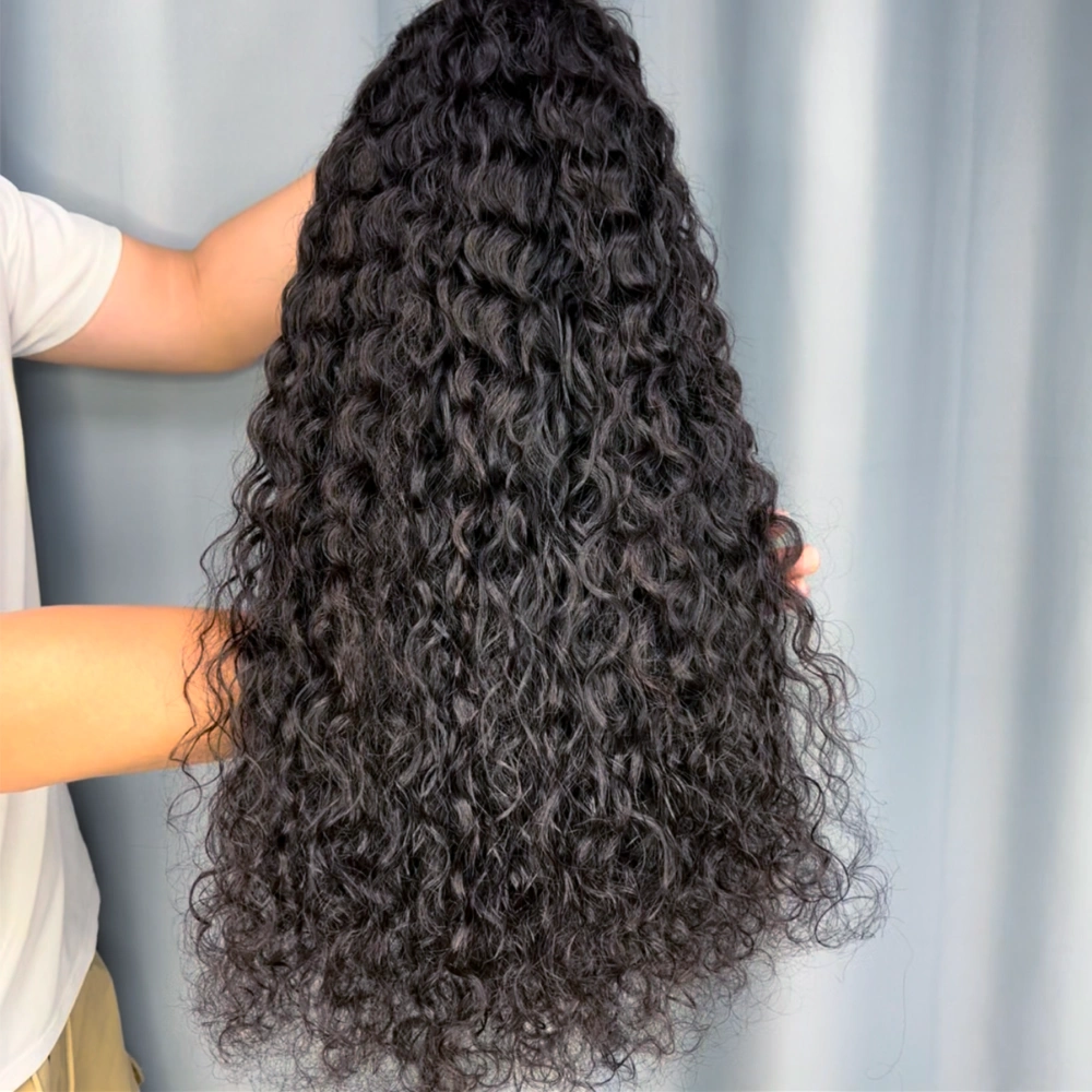 1 Piece Custom Virgin Hair 13x4 Lace Frontal Wig Water Wave