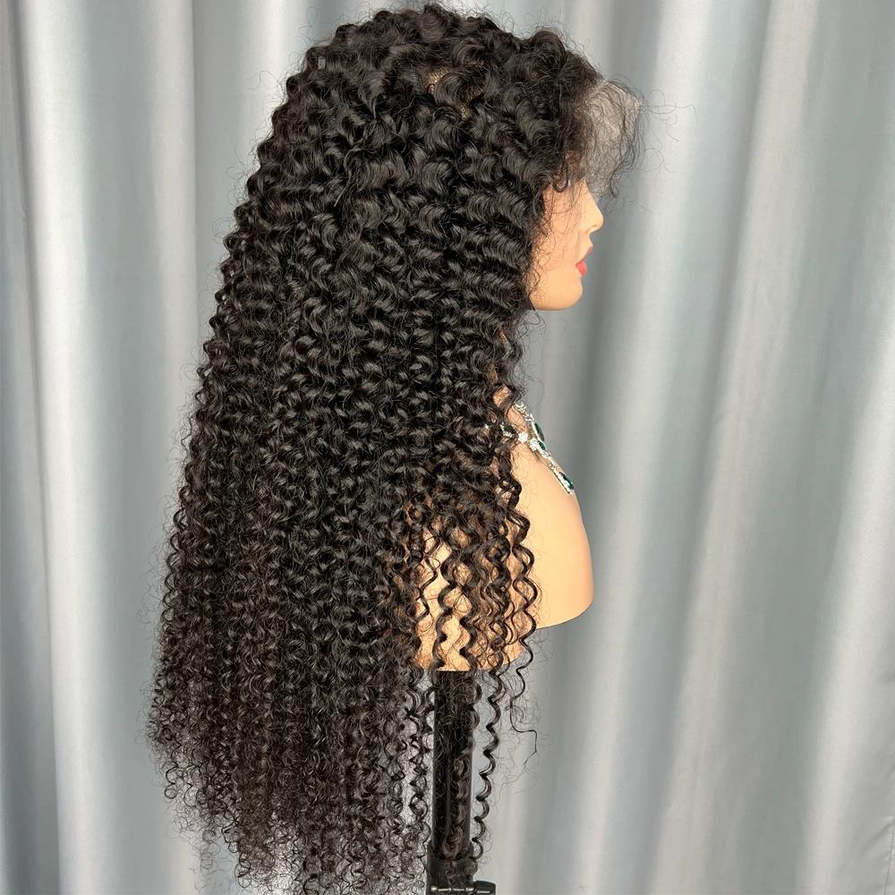1 Piece Custom Virgin Hair 13x6 Lace Frontal Wig Deep Curly