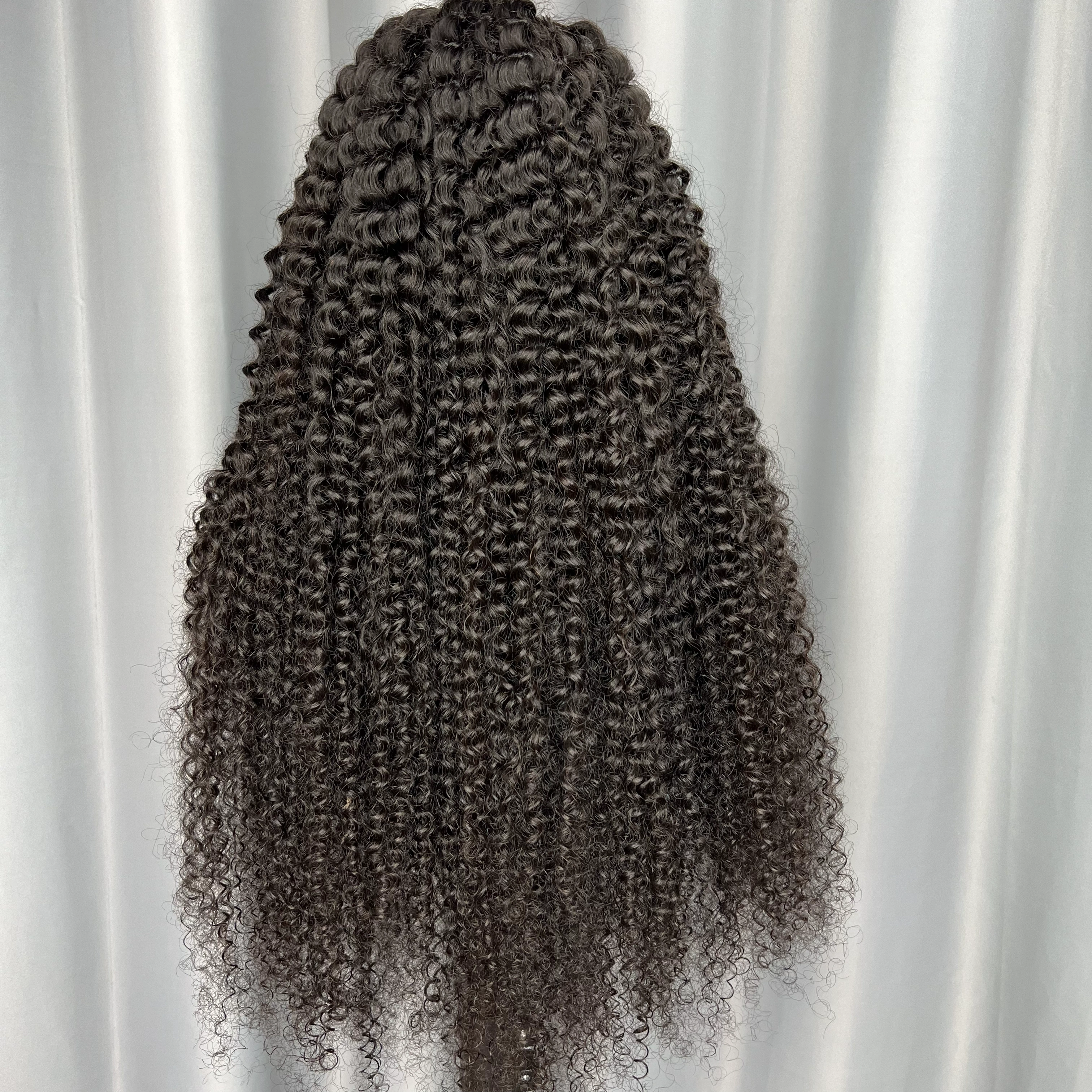 1 Piece Custom Virgin Hair 13x6 Lace Frontal Wig Deep Curly