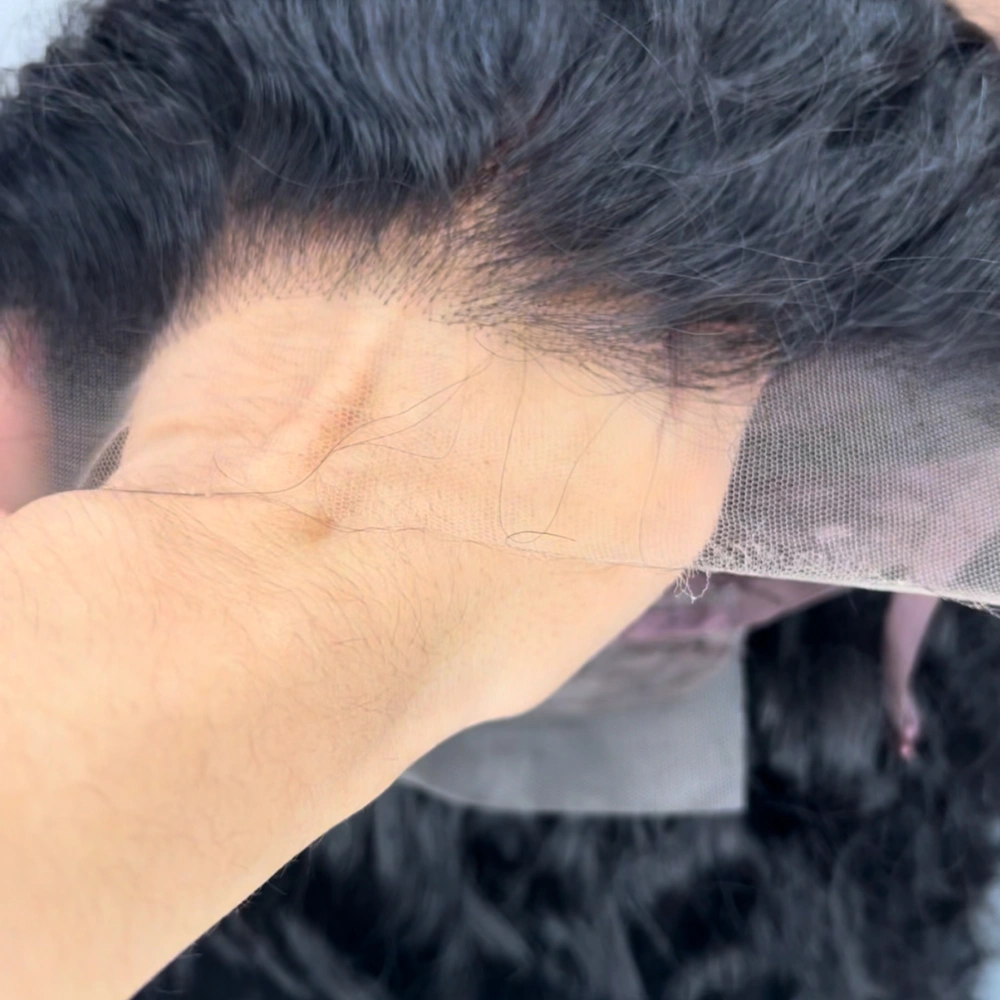 1 Piece Custom Virgin Hair 13x6 Lace Frontal Wig Water Wave