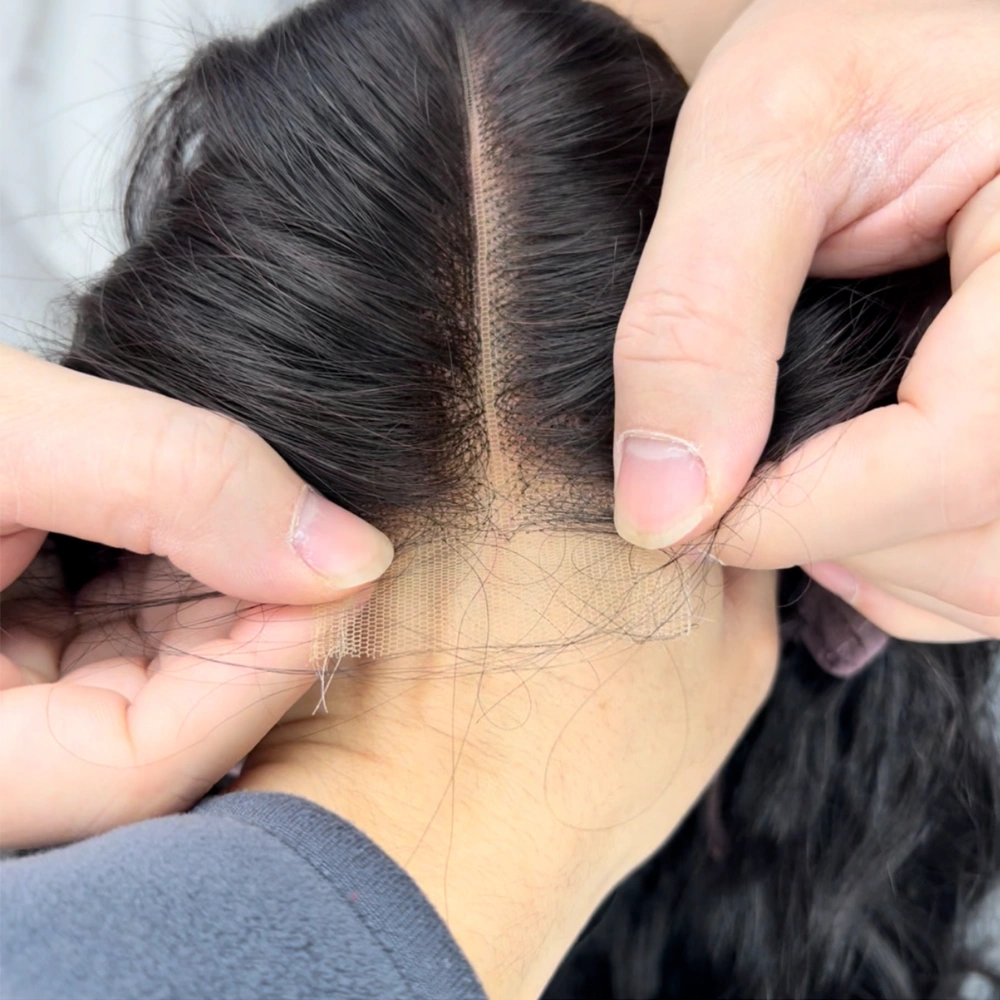 1 Piece Custom Virgin Hair 2x6 Lace Closure Wig Body Wave