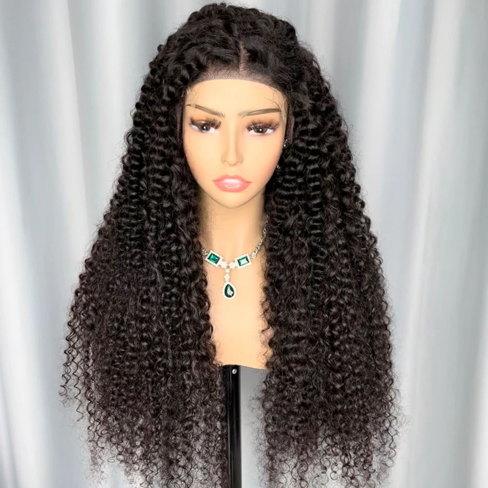 1 Piece Custom Virgin Hair 5x5 Lace Closure Wig Deep Curly