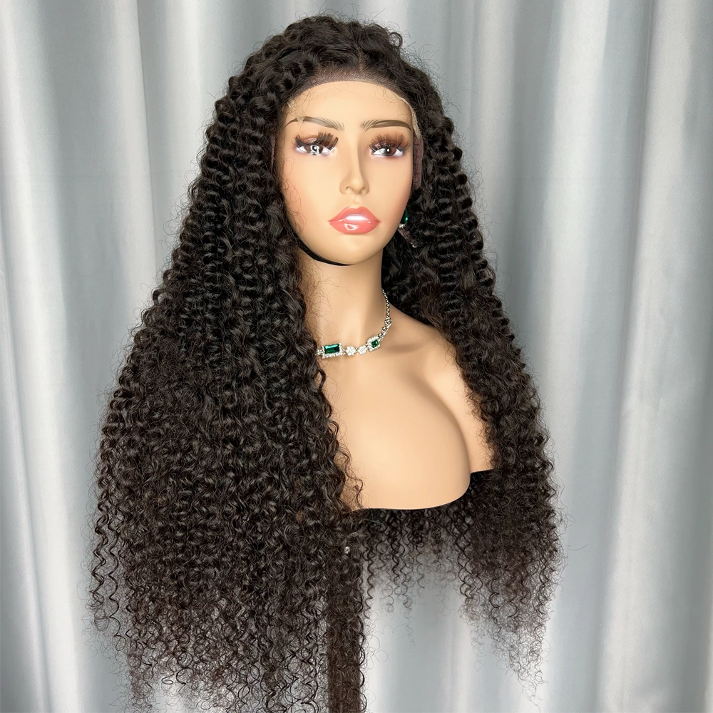 1 Piece Custom Virgin Hair 5x5 Lace Closure Wig Deep Curly