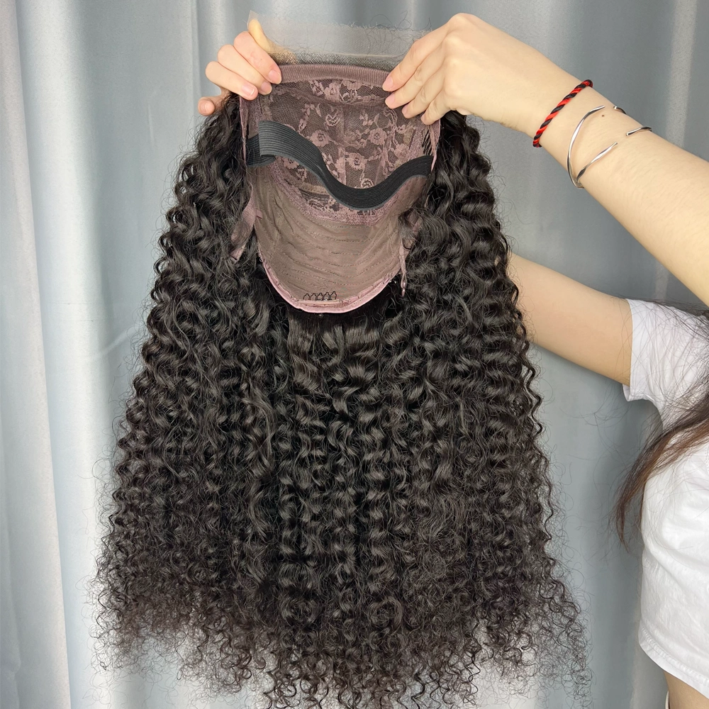 1 Piece Custom Virgin Hair 5x5 Lace Closure Wig Deep Curly