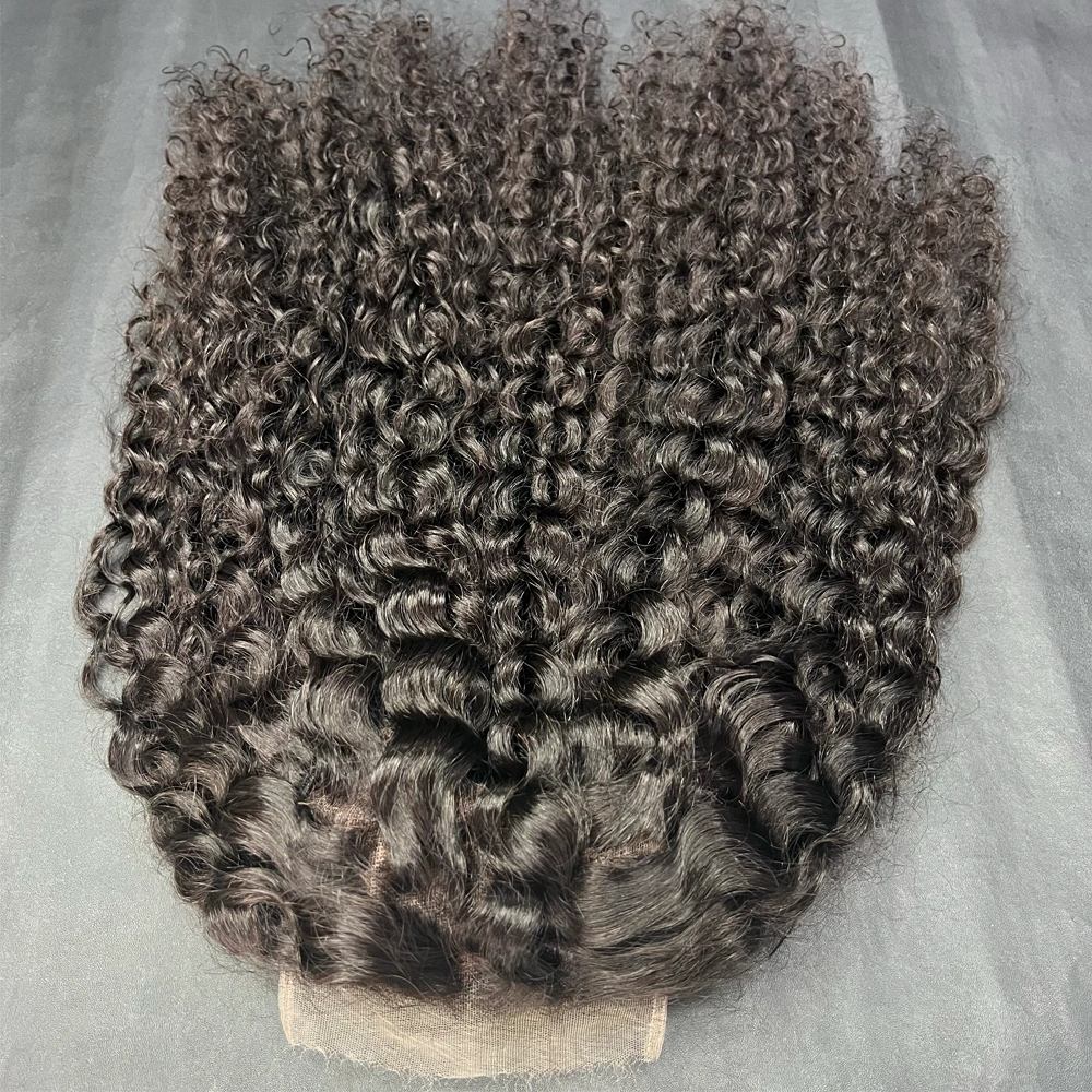 1 Piece Custom Virgin Hair 5x5 Lace Closure Wig Deep Wave