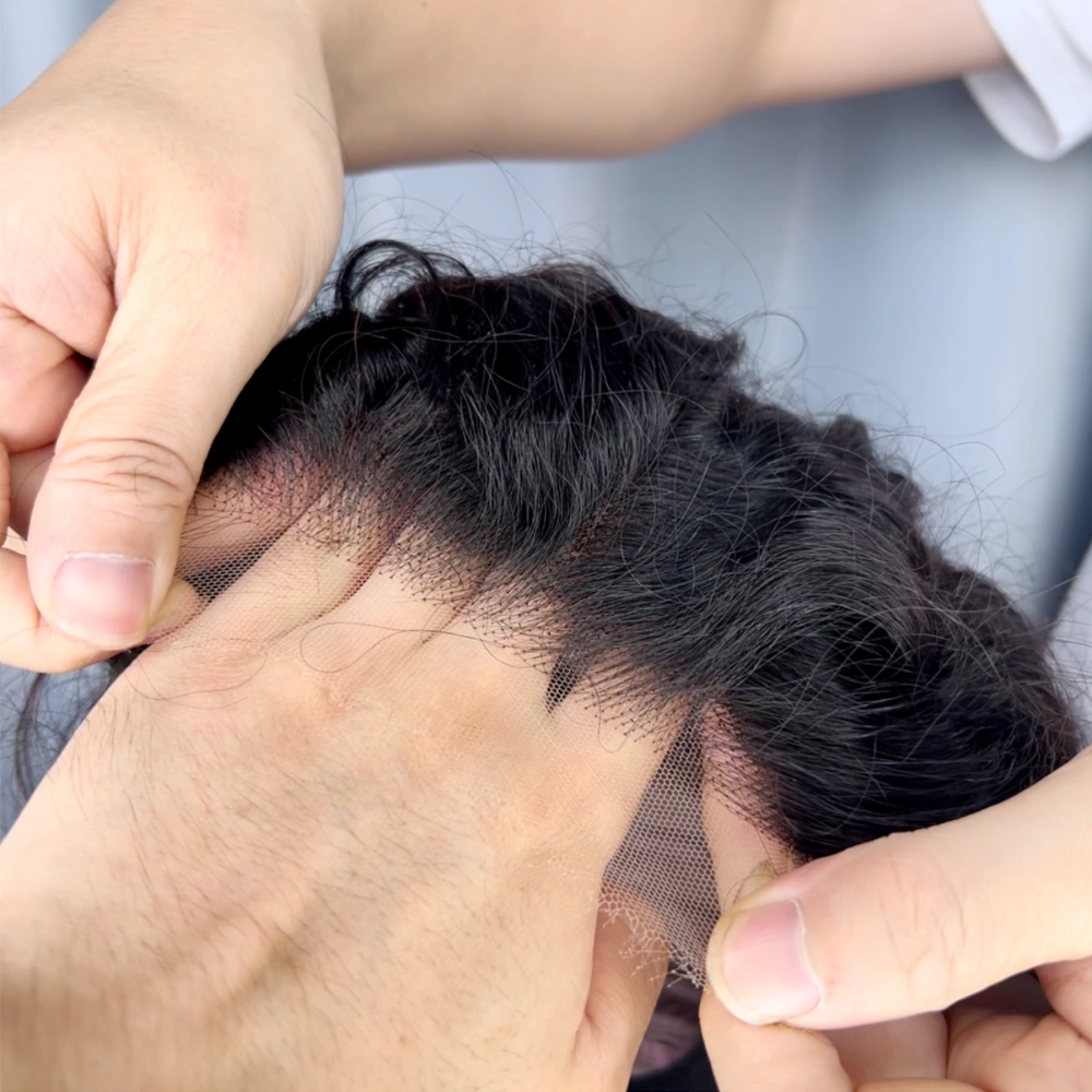 1 Piece Custom Virgin Hair 5x5 Lace Closure Wig Italian Curly