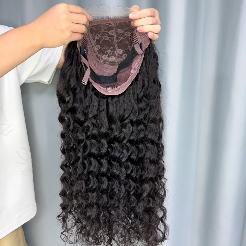 1 Piece Custom Virgin Hair 5x5 Lace Closure Wig Deep Wave