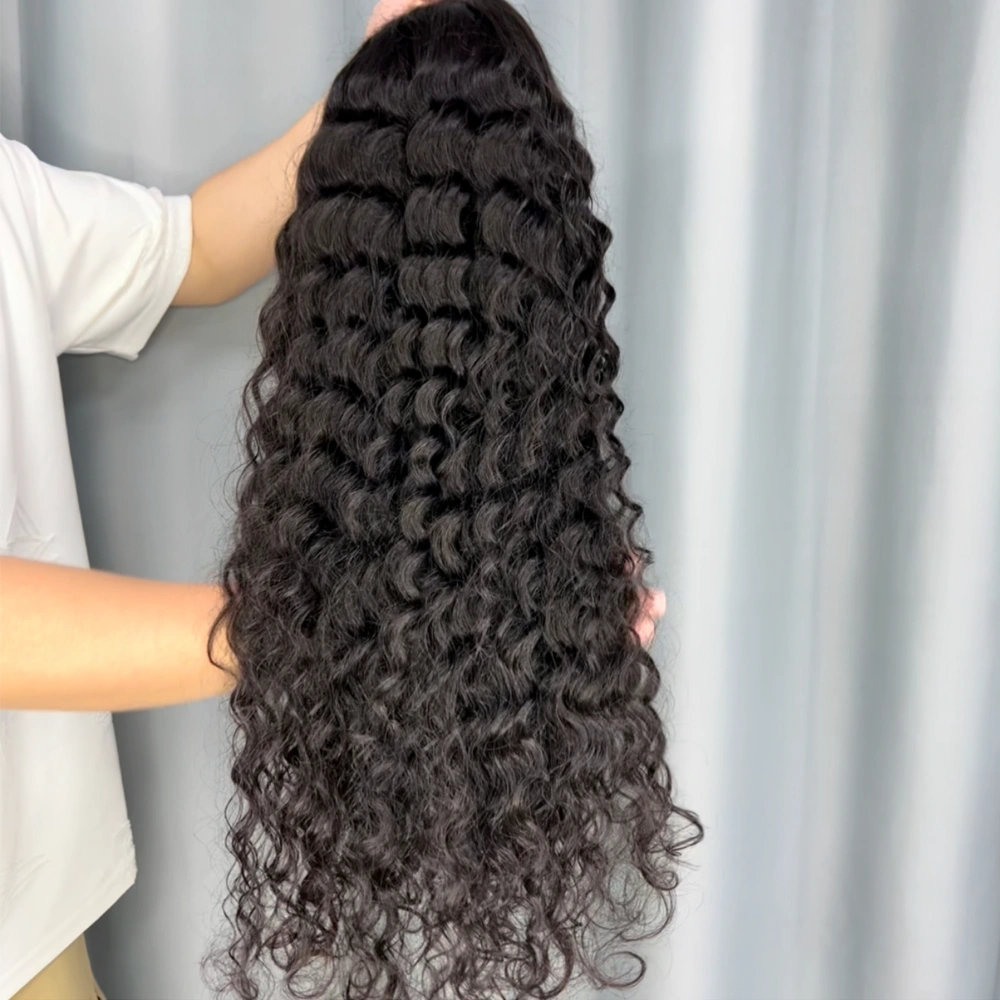1 Piece Custom Virgin Hair 5x5 Lace Closure Wig Deep Wave