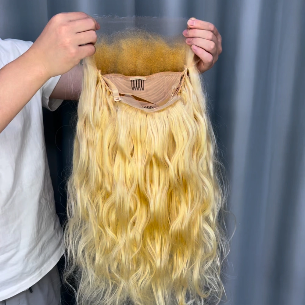 1 Piece Custom 613 Blonde Hair 13x4 Lace Frontal Wig Straight
