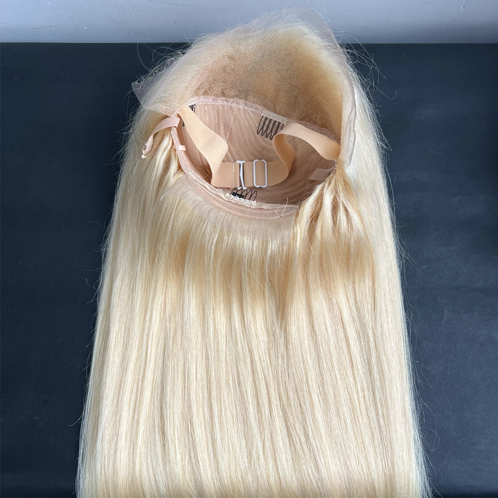 1 Piece Custom 613 Blonde Hair 13x4 Lace Frontal Wig Straight