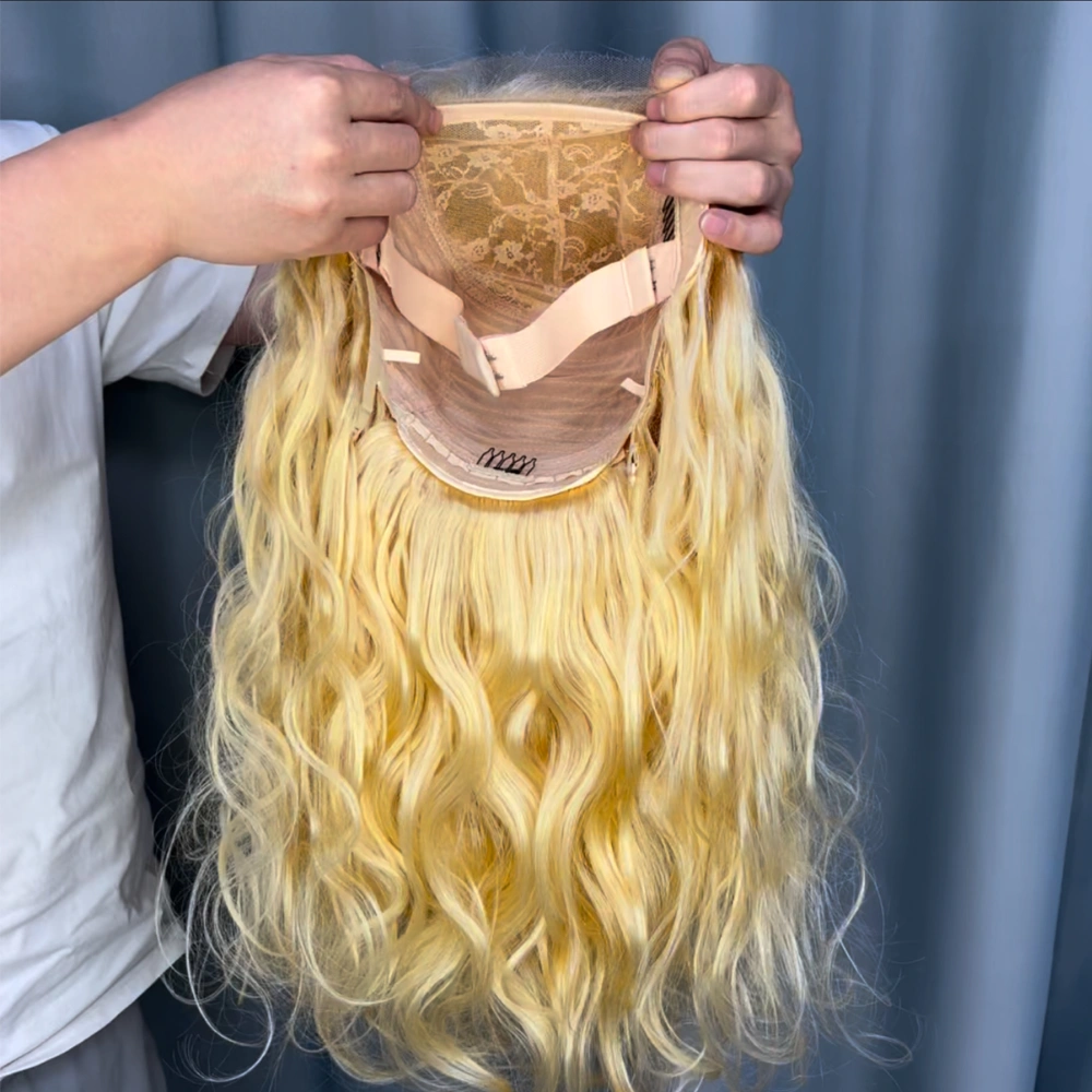1 Piece Custom 613 Blonde Hair 5x5 Lace Closure Wig Body Wave
