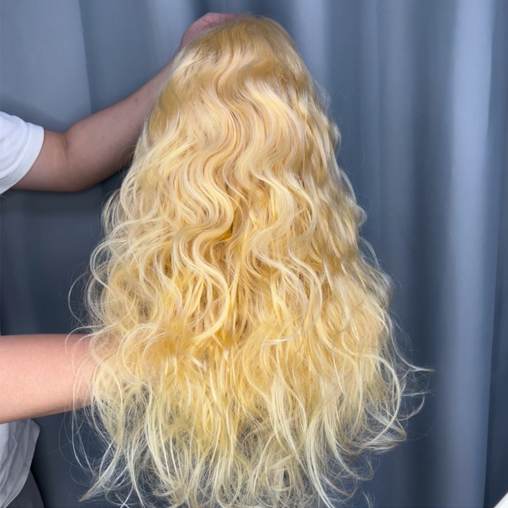 1 Piece Custom 613 Blonde Hair 5x5 Lace Closure Wig Body Wave