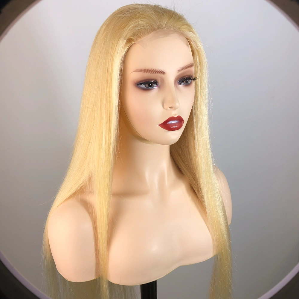 1 Piece Custom 613 Blonde Hair 5x5 Lace Closure Wig Straight