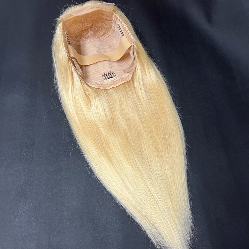 1 Piece Custom 613 Blonde Hair 5x5 Lace Closure Wig Straight