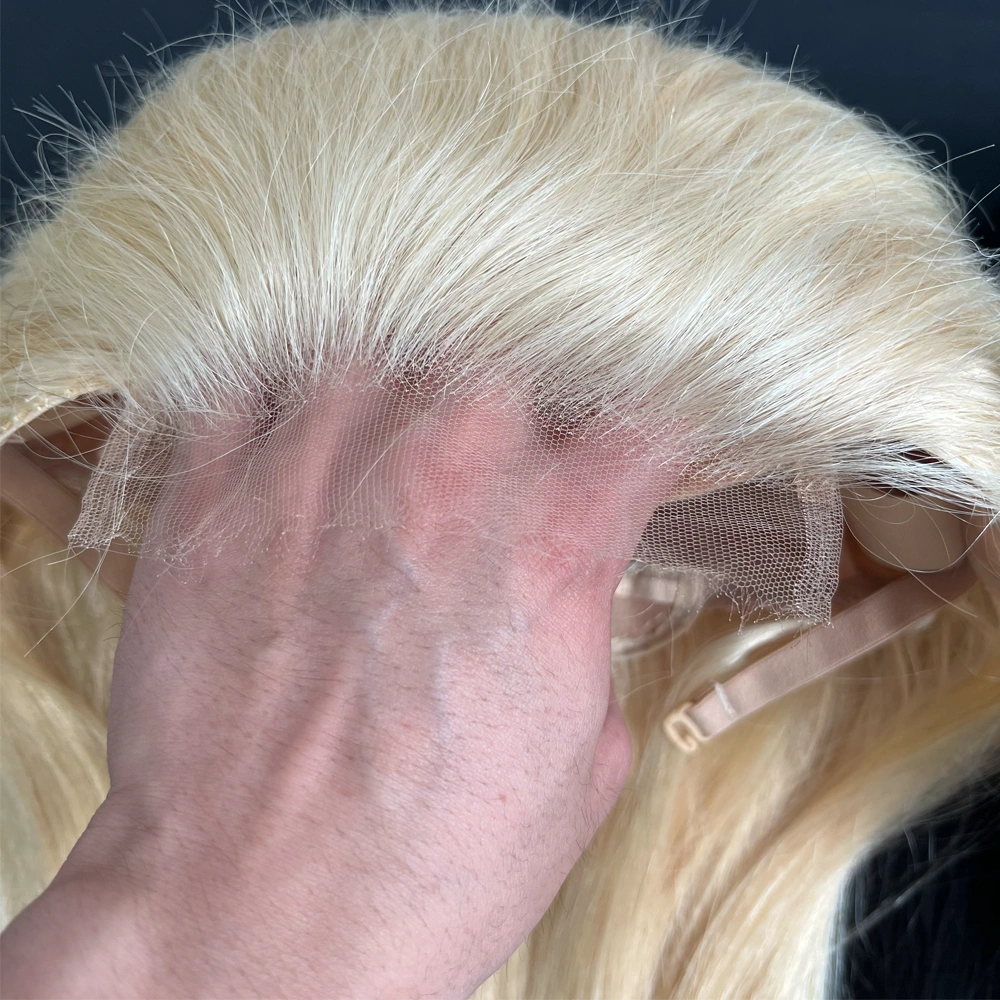 1 Piece Custom 613 Blonde Hair 5x5 Lace Closure Wig Straight