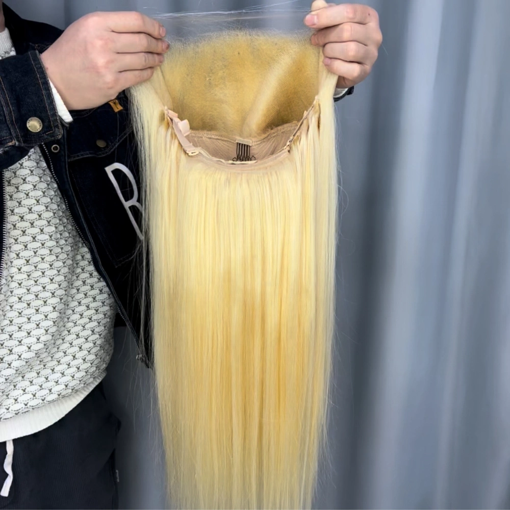 1 Piece Custom 613 Blonde Hair 13x6 Lace Frontal Wig Straight