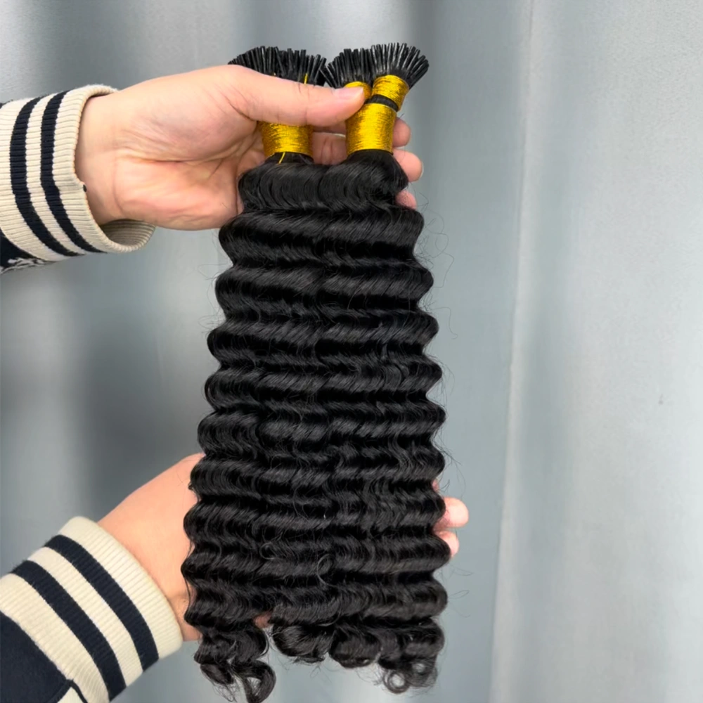 Virgin Hair I-tip Hair Extension Deep Wave
