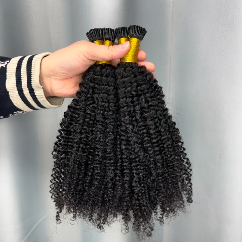 Virgin Hair I-tip Hair Extension Kinky Curly