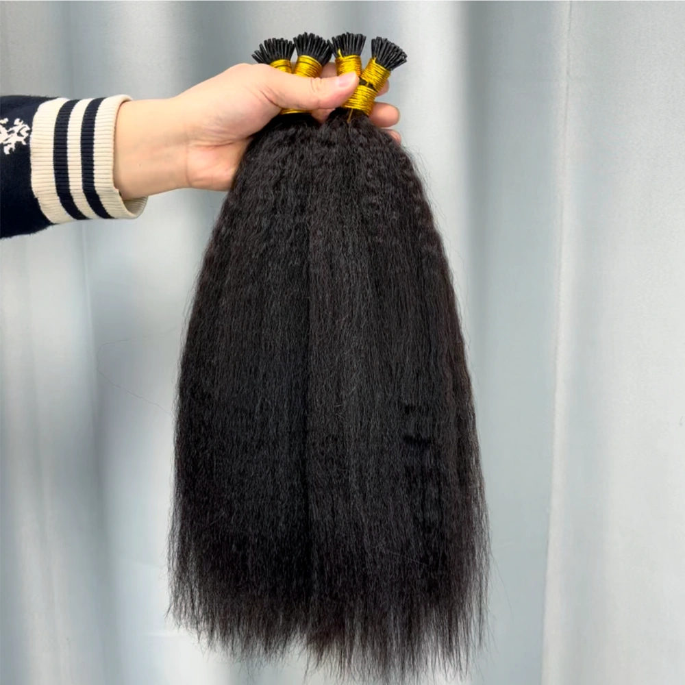 Virgin Hair I-tip Hair Extension Kinky Straight