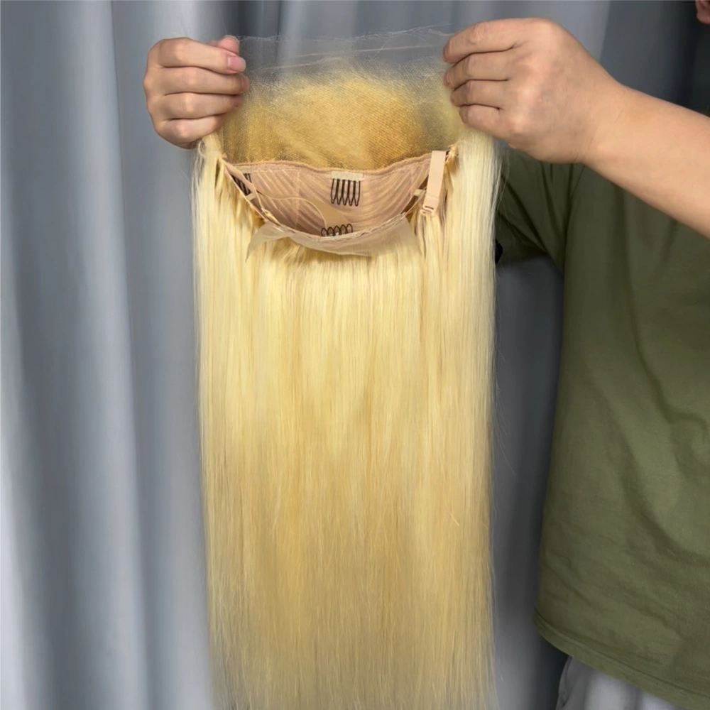 1 Piece Custom 613 Blonde Hair 13x4 Lace Frontal Wig Straight