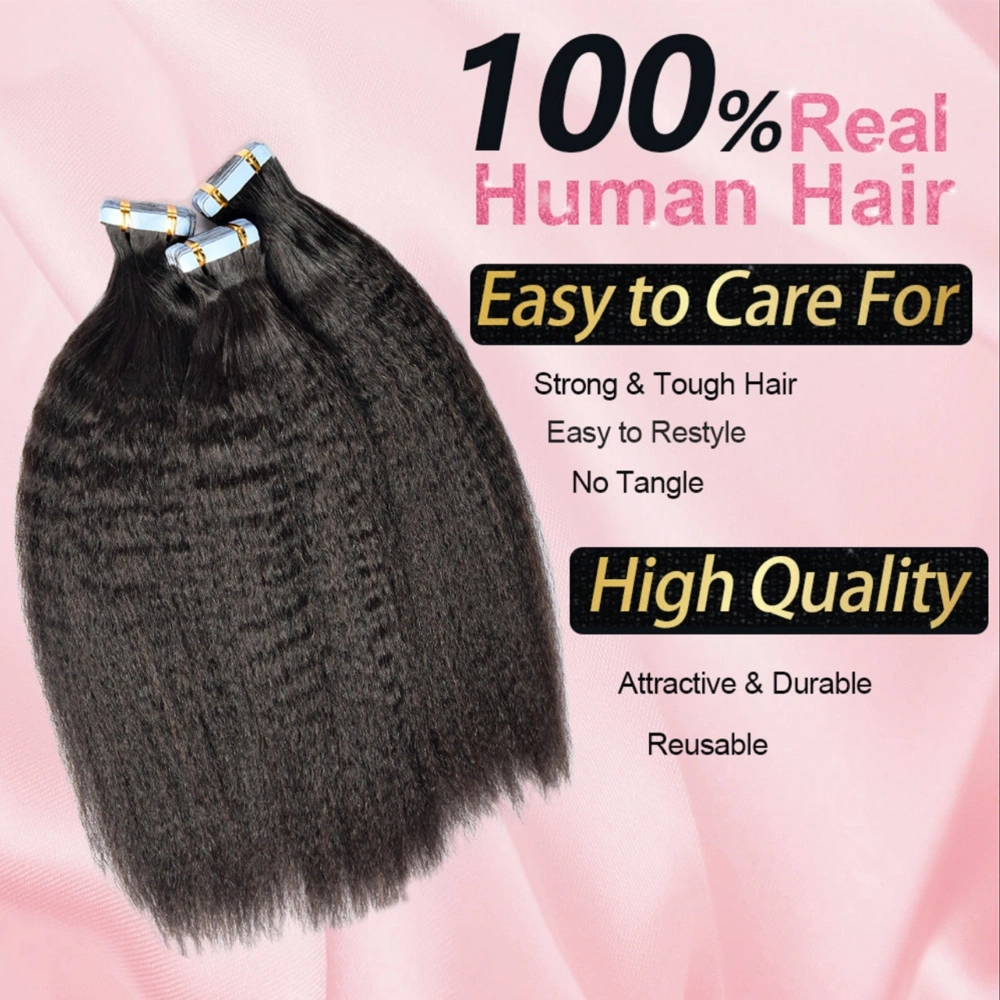 Virgin Hair Tape-in Hair Extension Kinky Straight