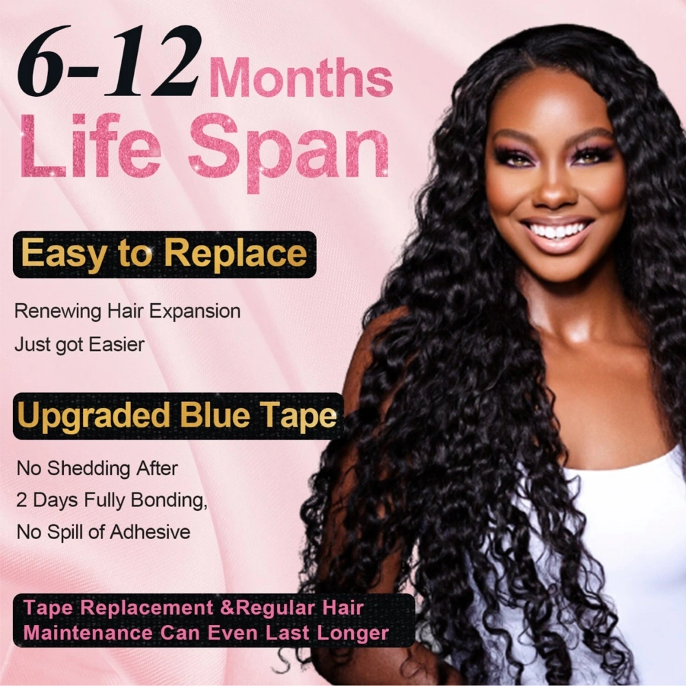 Virgin Hair Tape-in Hair Extension Italian Curly