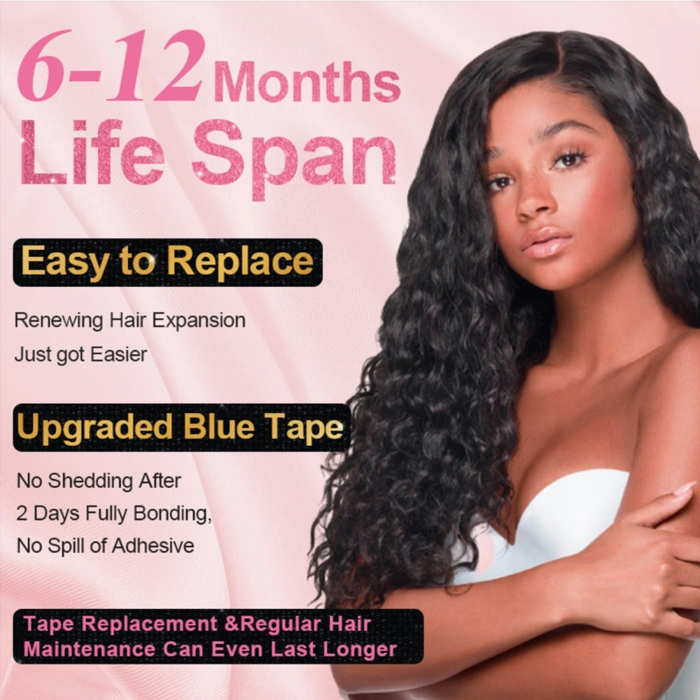 Virgin Hair Tape-in Hair Extension Deep Curly