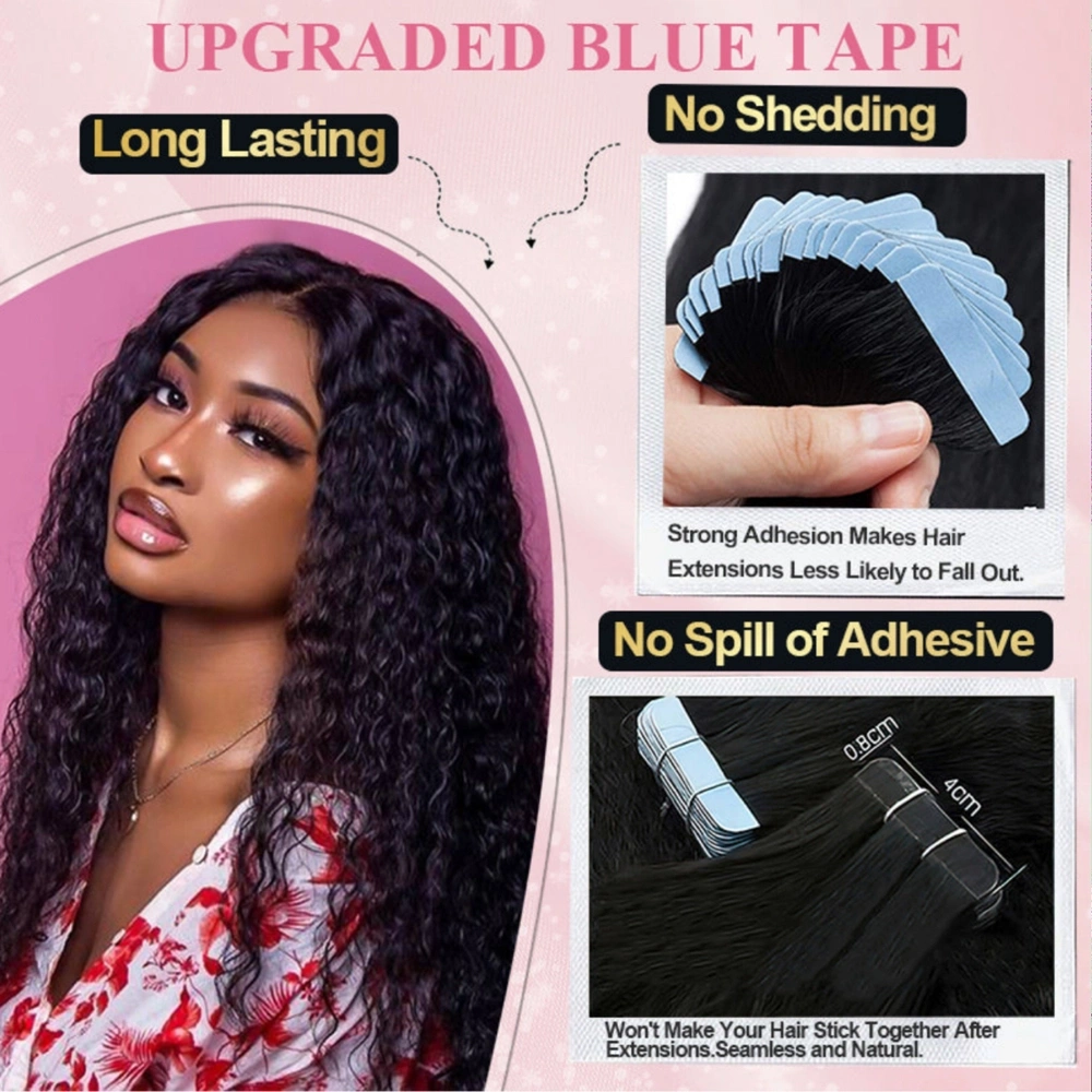 Virgin Hair Tape-in Hair Extension Italian Curly