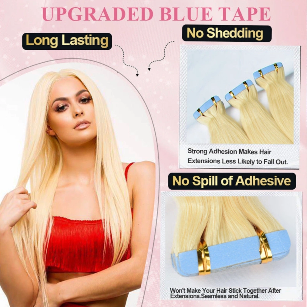 613 Blonde Hair Tape-in Hair Extension Straight